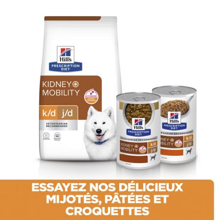 Hill's prescription Diet K/D & J/D Kidney + Mobility pour Chien Hill's prescription Diet K/D & J/D Kidney + Mobility pour Chien