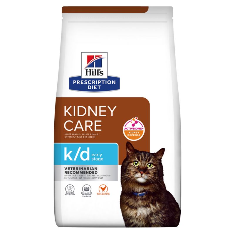 Hill's Prescription Diet K/D Kidney Early stage pour Chat au Poulet Hill's Prescription Diet K/D Kidney Early stage pour Chat au Poulet