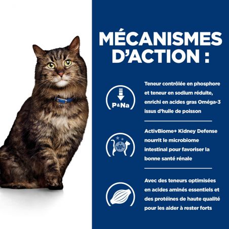 Hill's Prescription Diet K/D Kidney Early Stage pour Chat au Poulet - 12 sachets de 85 g