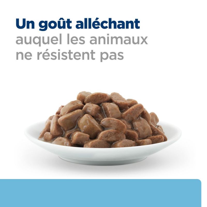 Hill's Prescription Diet K/D Kidney Early Stage pour Chat au Poulet - 12 sachets de 85 g