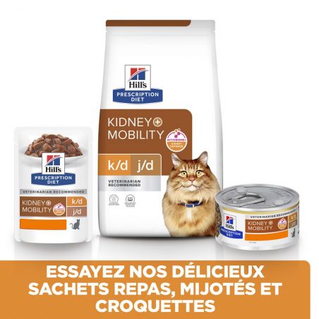 Hill's Prescription Diet k/d + Mobility pour Chat au Poulet Hill's Prescription Diet k/d + Mobility pour Chat au Poulet