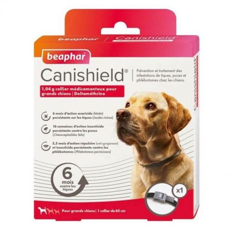 Beaphar Collier Antiparasitaires Canishield pour grand chien Beaphar Collier Antiparasitaires Canishield pour grand chien