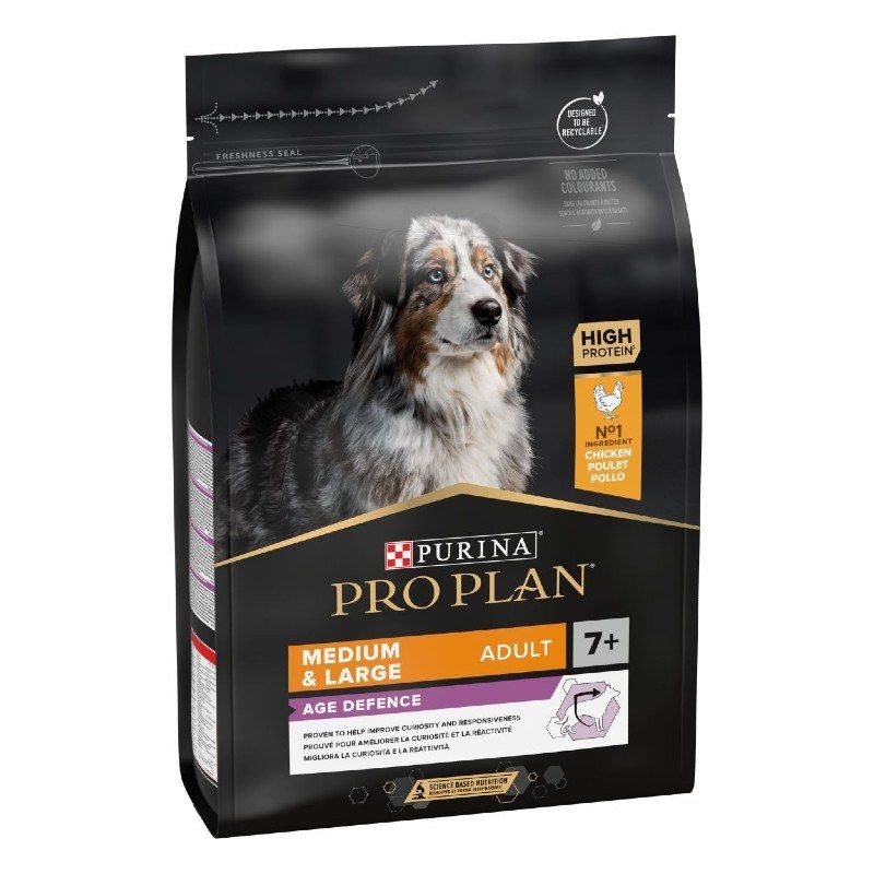 Purina Proplan Chien Adult 7+ Medium/Large Optiage au poulet Purina Proplan Chien Adult 7+ Medium/Large Optiage au poulet