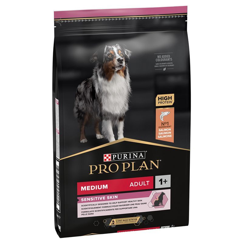 Purina Proplan Chien Adult Medium Sensitive Skin Optiderma au saumon