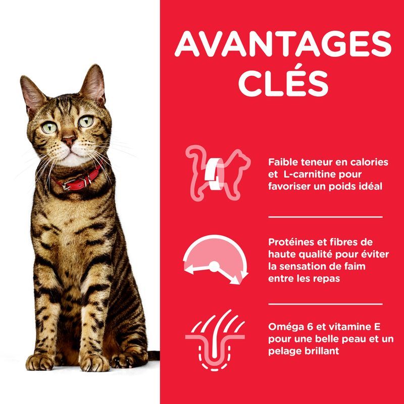 Hill's Science Plan Feline Adult 1-6 Light au poulet Hill's Science Plan Feline Adult 1-6 Light au poulet
