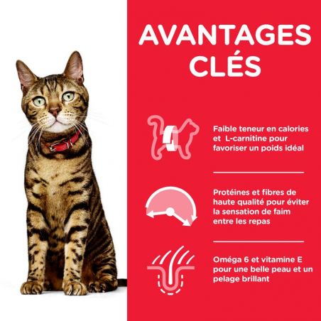 Hill's Science Plan Feline Adult 1-6 Light au poulet Hill's Science Plan Feline Adult 1-6 Light au poulet