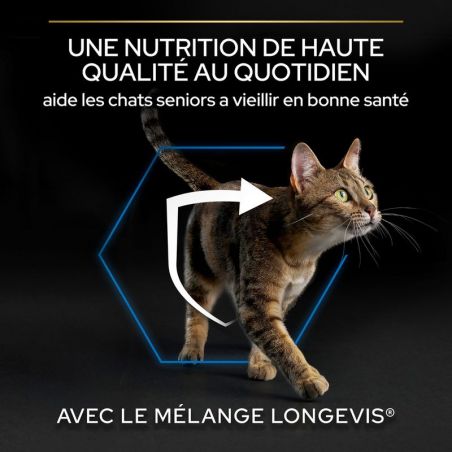 Purina Proplan Chat Adult 7+ Longevis au saumon Purina Proplan Chat Adult 7+ Longevis au saumon