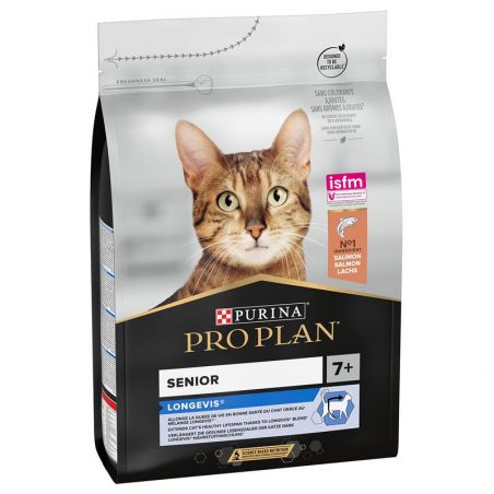 Purina Proplan Chat Adult 7+ Longevis au saumon Purina Proplan Chat Adult 7+ Longevis au saumon