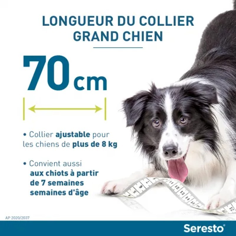 Collier Seresto grand chien - JungleVet