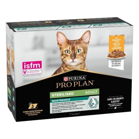 Purina Proplan NutriSavour Cat Sterilised Poulet en Sauce Purina Proplan NutriSavour Cat Sterilised Poulet en Sauce