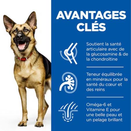 Hill's Science Plan Adult Mature 6+ Active Longevity Large Breed pour chien au poulet Hill's Science Plan Adult Mature 6+ Active Longevity Large Breed pour chien au poulet