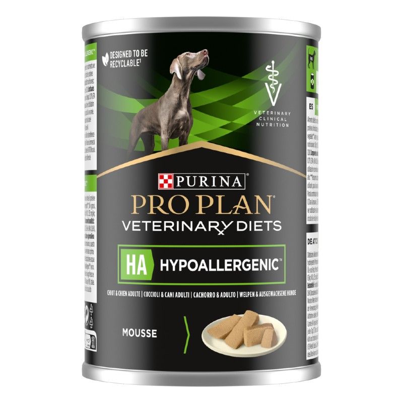Purina Veterinary Diets Canine HA Hypoallergenic - 12 boîtes de 400 g