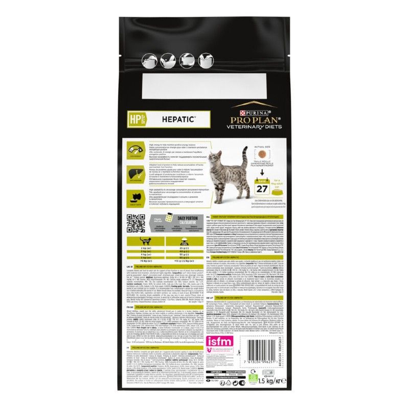 Pro Plan Veterinary Diets Feline HP St/ Ox Hepatic - Sac de 1,5 kg Pro Plan Veterinary Diets Feline HP St/ Ox Hepatic - Sac de 1,5 kg