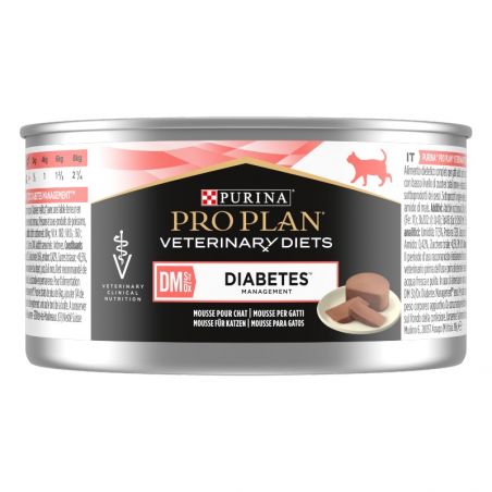 Pro Plan Veterinary Diets Feline DM Stox Diabetes Management - 24 boites de 195 g Pro Plan Veterinary Diets Feline DM Stox Diabetes Management - 24 boites de 195 g