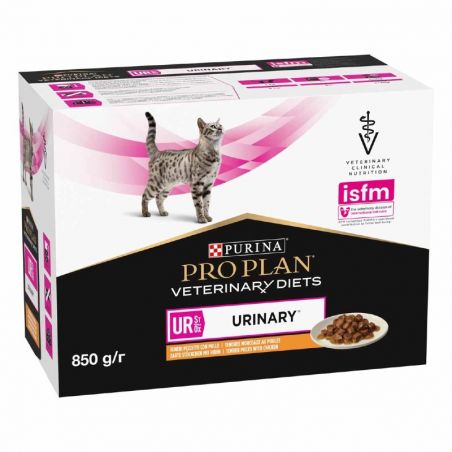 Pro Plan Veterinary Diets Feline UR St/Ox Urinary au poulet - 10 sachets de 85 g Pro Plan Veterinary Diets Feline UR St/Ox Urinary au poulet - 10 sachets de 85 g