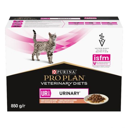 Purina Veterinary Diets Feline UR St/Ox Urinary au saumon 10 x 85 g Purina Veterinary Diets Feline UR St/Ox Urinary au saumon 10 x 85 g