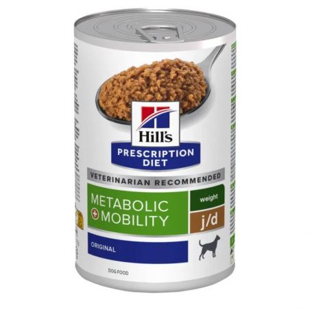 Hill's Prescription Diet Metabolic + Mobility pour chien au Poulet - 12 boîtes de 370 g Hill's Prescription Diet Metabolic + Mobility pour chien au Poulet - 12 boîtes de 370 g