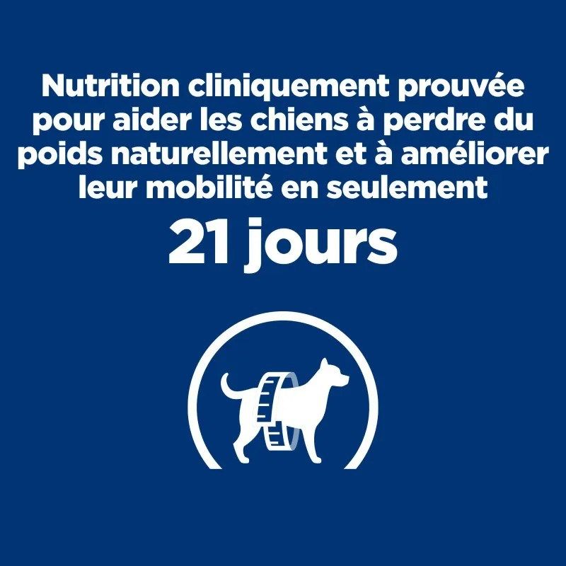 Hill's Prescription Diet Metabolic + Mobility pour chien au Poulet - 12 boîtes de 370 g Hill's Prescription Diet Metabolic + Mobility pour chien au Poulet - 12 boîtes de 370 g