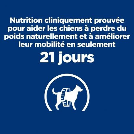 Hill's Prescription Diet Metabolic + Mobility pour chien au Poulet - 12 boîtes de 370 g Hill's Prescription Diet Metabolic + Mobility pour chien au Poulet - 12 boîtes de 370 g