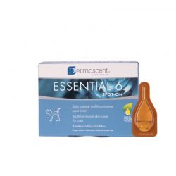 Dermoscent Essential 6 spot on Chat - Boite de 4 pipettes de 0,6 ml