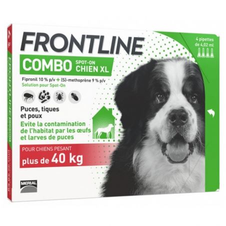 Frontline Combo chiens XL de 40 à 60 kg Frontline Combo chiens XL de 40 à 60 kg