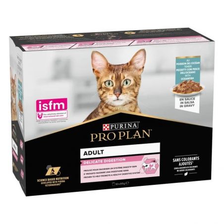 Pro Plan Cat Adult Delicate Digestion au Poisson en sauce Pro Plan Cat Adult Delicate Digestion au Poisson en sauce