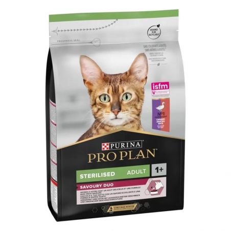 Pro Plan Cat Sterilised Adult Savoury Duo Canard et Foie - Sac de 3 kg Pro Plan Cat Sterilised Adult Savoury Duo Canard et Foie - Sac de 3 kg