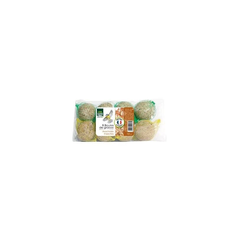 Boules de graisse pour oiseaux - Sachet de 8 - JungleVet Boules de graisse pour oiseaux - Sachet de 8 - JungleVet