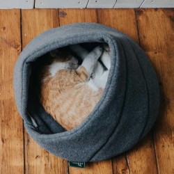 Corbeille Samara grise pour petits chiens et chats - JungleVet