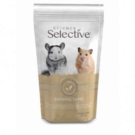 Science Selective Sable de bain pour Chinchilla - Sac de 1 kg - JungleVet Science Selective Sable de bain pour Chinchilla - Sac de 1 kg - JungleVet