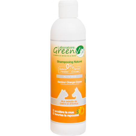 Greenvet Shampoing Activ'Mue pour chiens et chats - JungleVet Greenvet Shampoing Activ'Mue pour chiens et chats - JungleVet
