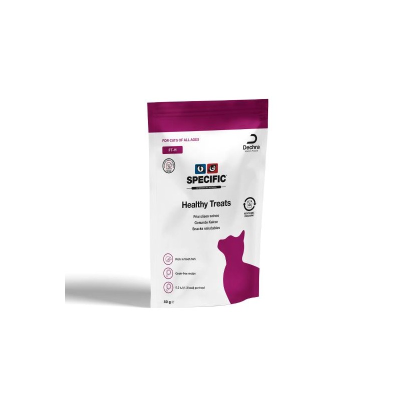 Specific FT H healthy treats pour chats 10 x 50g - JungleVet Specific FT H healthy treats pour chats 10 x 50g - JungleVet