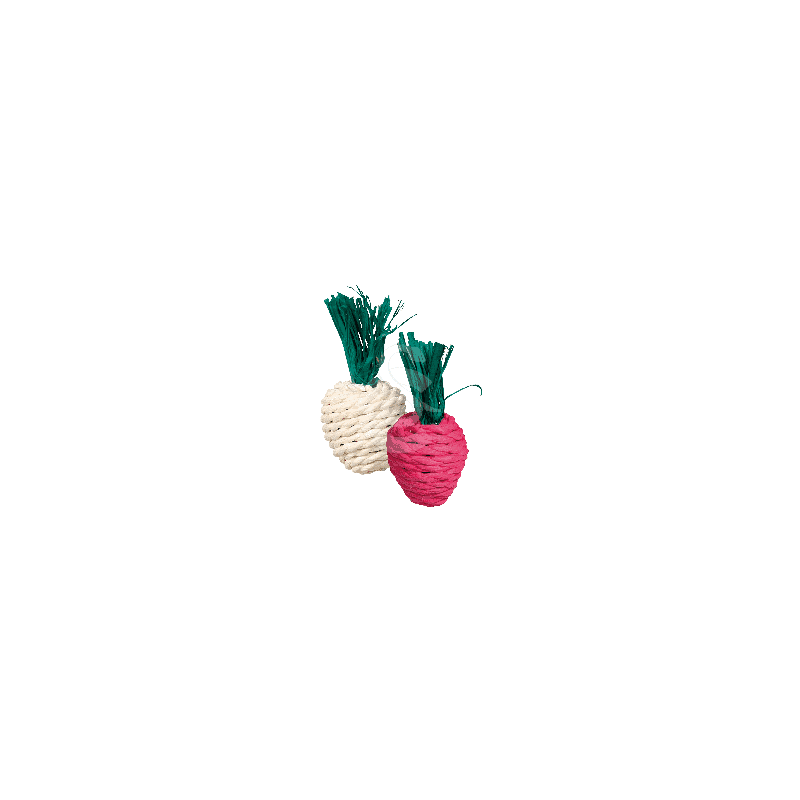 Trixie Jouet pour rongeurs Radis lot de 2 - JungleVet