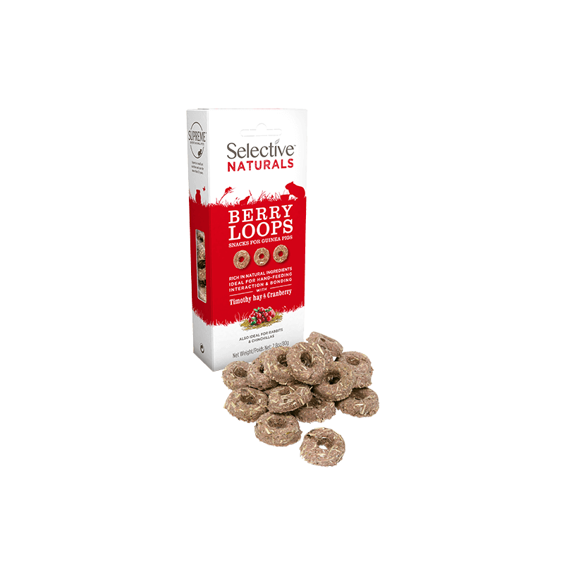 Selective Naturals Berry Loops friandises pour rongeurs - JungleVet Selective Naturals Berry Loops friandises pour rongeurs - JungleVet