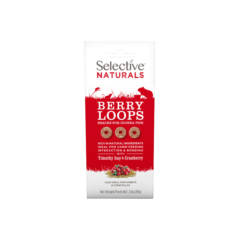 Selective Naturals Berry Loops friandises pour rongeurs - JungleVet Selective Naturals Berry Loops friandises pour rongeurs - JungleVet