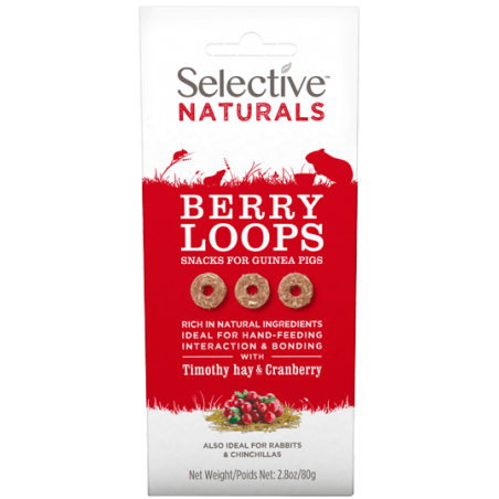 Selective Naturals Berry Loops friandises pour rongeurs - JungleVet Selective Naturals Berry Loops friandises pour rongeurs - JungleVet