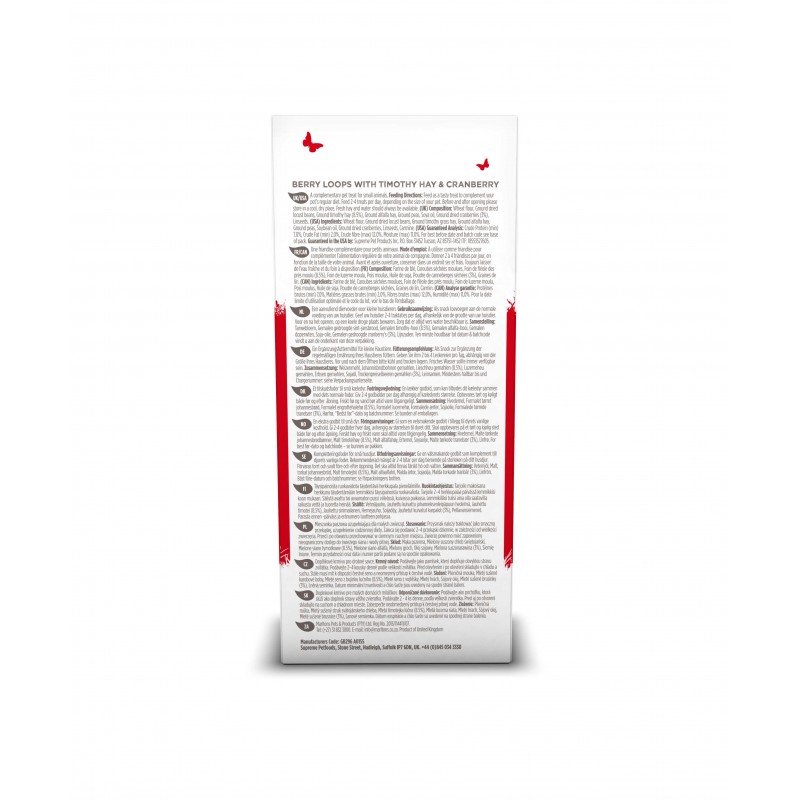 Selective Naturals Berry Loops friandises pour rongeurs - JungleVet Selective Naturals Berry Loops friandises pour rongeurs - JungleVet