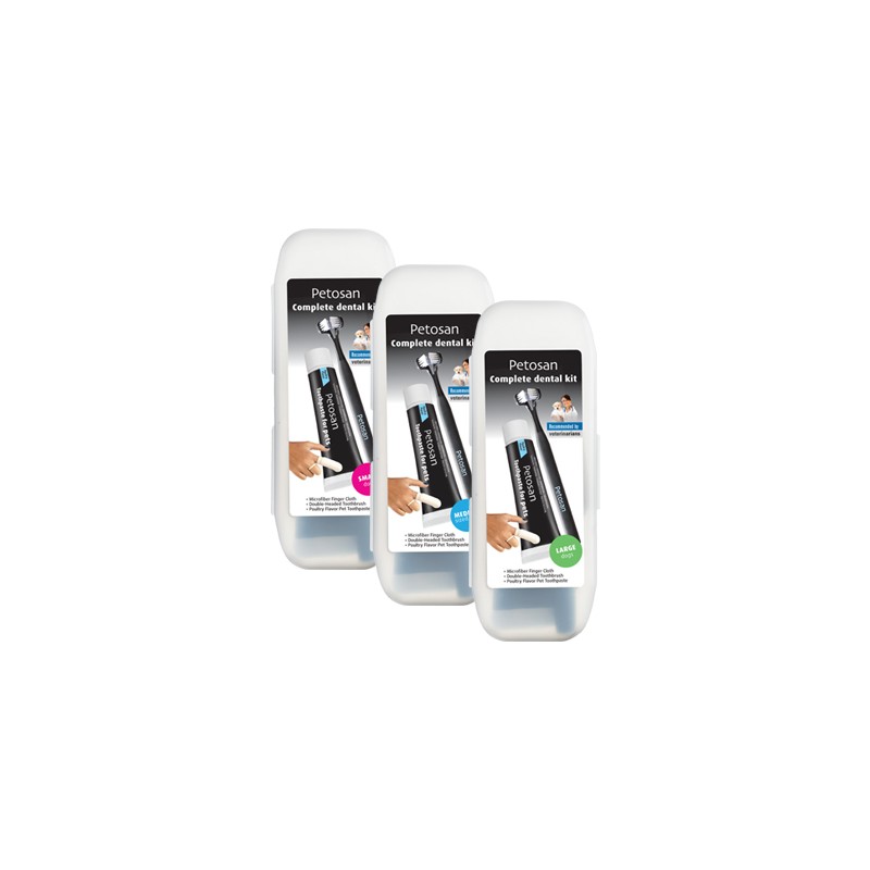 Kit dentaire Petosan complet pour chien - JungleVet Kit dentaire Petosan complet pour chien - JungleVet