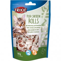Trixie Friandises Premio Fish Chicken Rolls pour chats - JungleVet