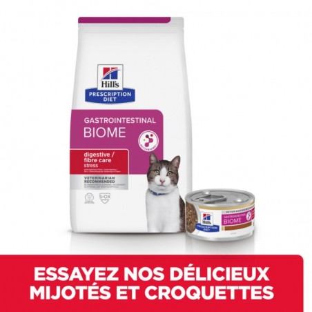 Hill's prescription diet Gastrointestinal Biome Stress pour chat au Poulet - JungleVet Hill's prescription diet Gastrointestinal Biome Stress pour chat au Poulet - JungleVet