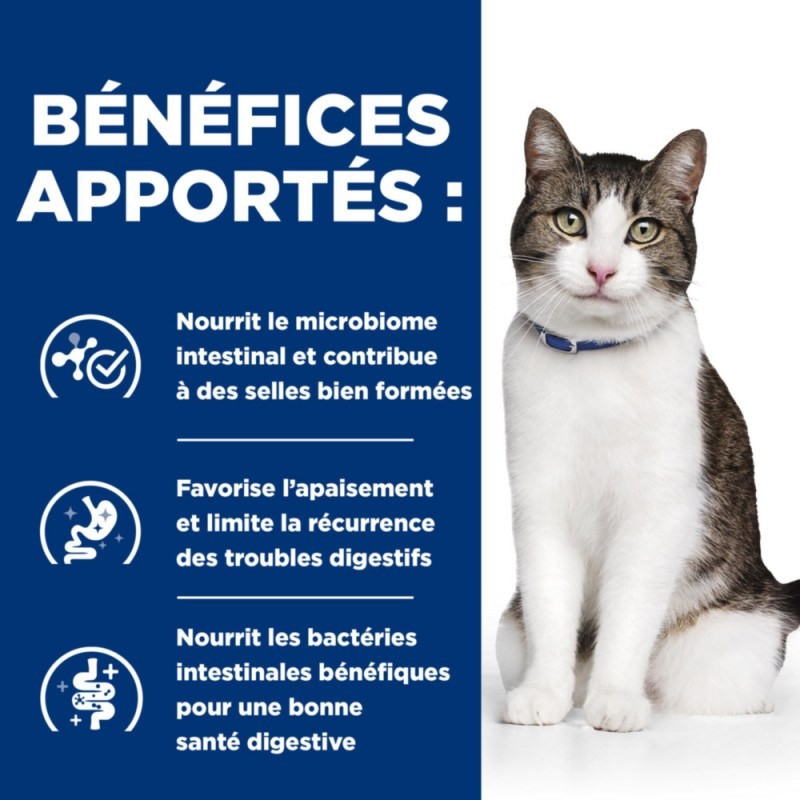 Hill's prescription diet Gastrointestinal Biome Stress pour chat au Poulet - JungleVet Hill's prescription diet Gastrointestinal Biome Stress pour chat au Poulet - JungleVet