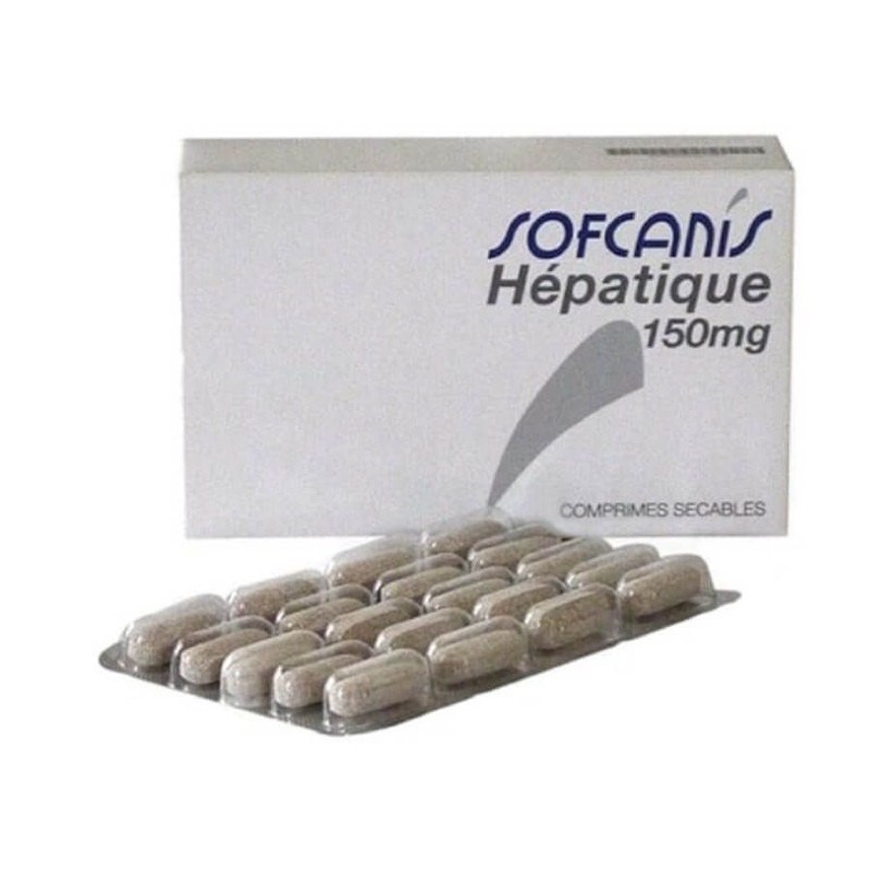 Sofcanis Hepatique 150 mg Boîte de 60 comprimés - JungleVet Sofcanis Hepatique 150 mg Boîte de 60 comprimés - JungleVet