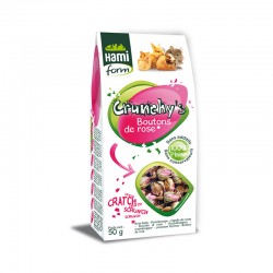 Friandises Crunchy’s en boutons de roses pour tous rongeurs sachet de 50 g - JungleVet