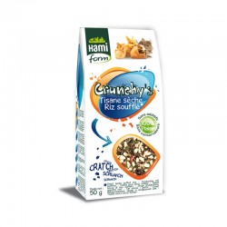 Friandises Crunchy’s à la tisane sèche et riz soufflé pour tous rongeurs - JungleVet
