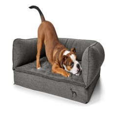 Sofa Hunter Livingstone à mémoire de forme gris - JungleVet