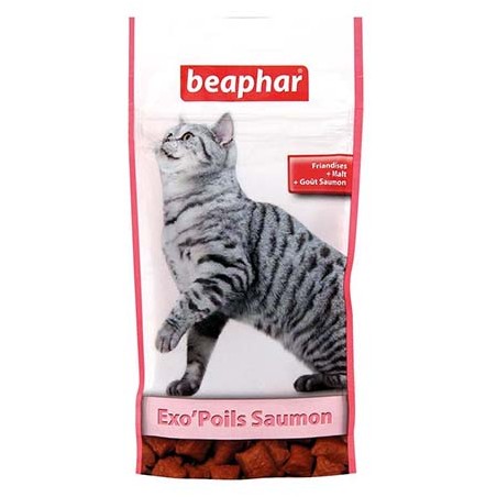 Beaphar Friandises Exo Poils pour chat au saumon - JungleVet Beaphar Friandises Exo Poils pour chat au saumon - JungleVet