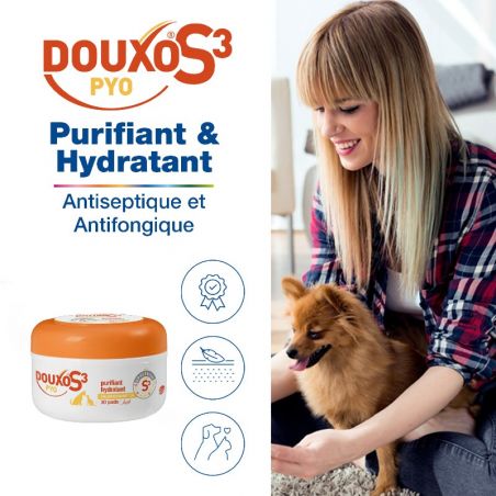Ceva Douxo S3 Pyo Pads pour chats et chiens Ceva Douxo S3 Pyo Pads pour chats et chiens
