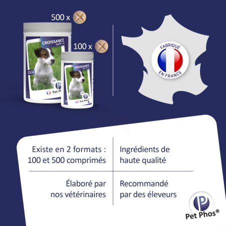 Pet Phos canin Croissance Ca/P 2 chiens