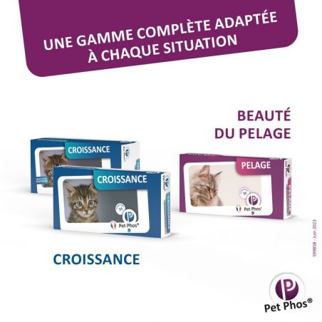 Pet Phos pelage chat Boite de 36 comprimés Pet Phos pelage chat Boite de 36 comprimés