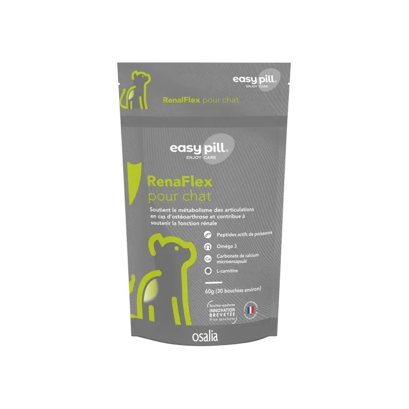 Easypill Renaflex pour chat sachet de 30 boulettes - JungleVet Easypill Renaflex pour chat sachet de 30 boulettes - JungleVet